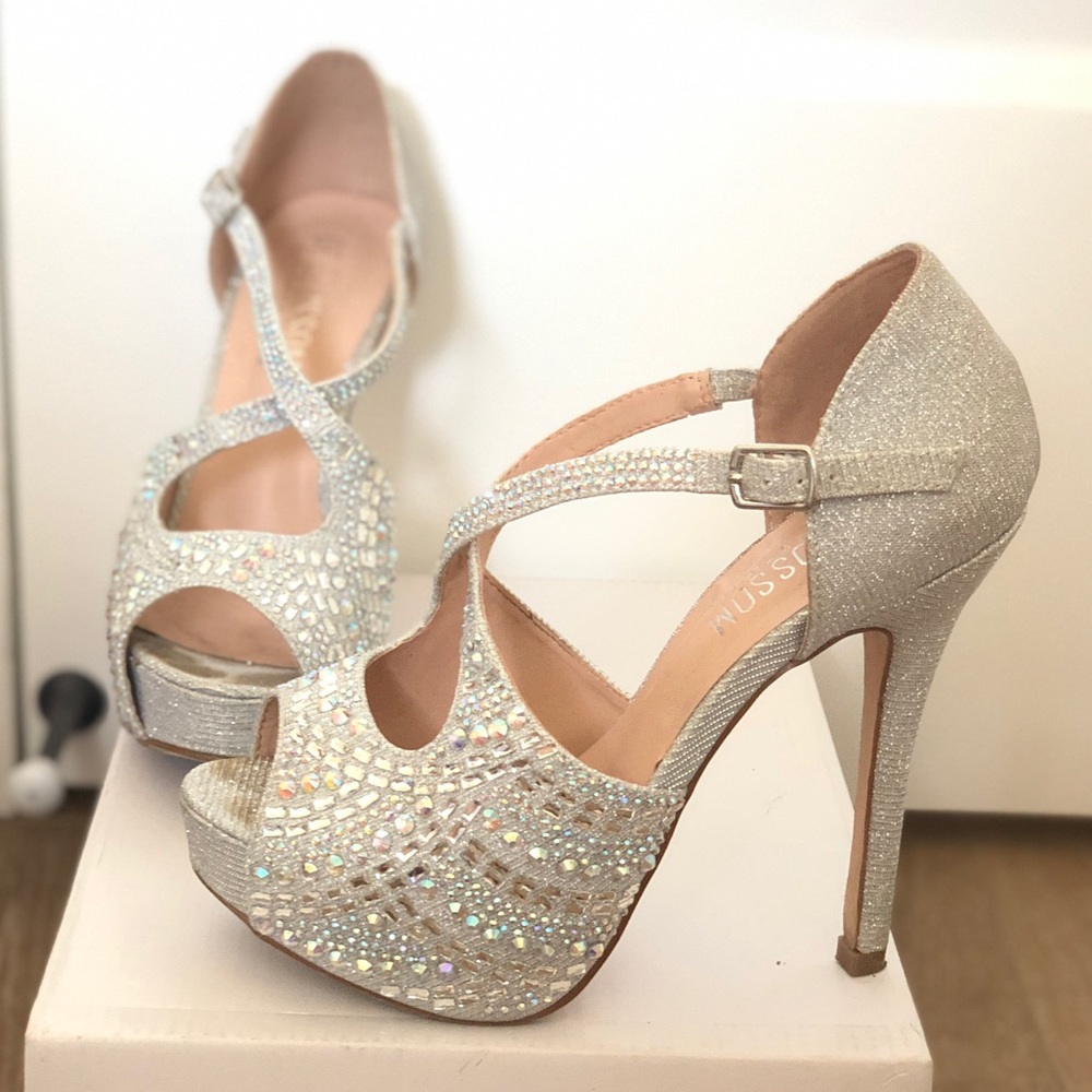 silver heels